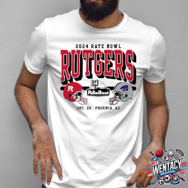 Rutgers Scarlet Knights Vs Kansas State Wildcats NCAA Rate Bowl On December 26th 2024unisex T-Shirt