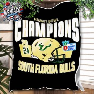 South Florida Bulls NCAA Hawai’i Bowl 2024 Fleece Blanket