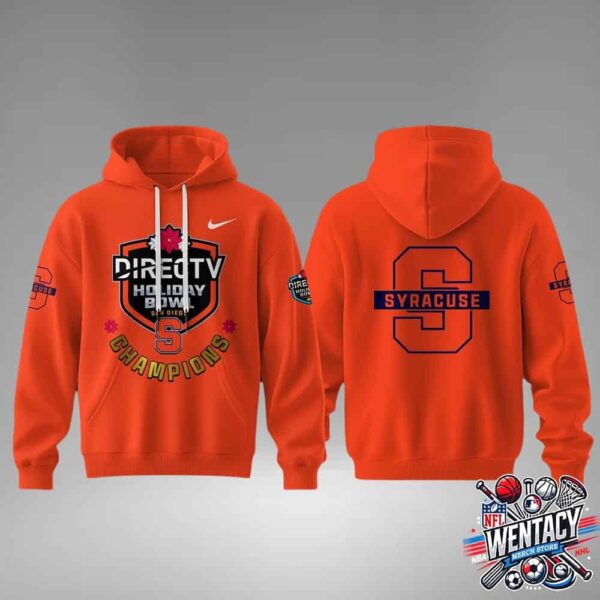 Syracuse Orange Directv Holiday Bowl 2024 Champions NCAA Two Sides All Over Print Hoodie