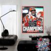 Nebraska Cornhuskers Champions NCAA Bad Boy Mowers Pinstripe Bowl First Bowl Win Since 2015 Home Decor Poster Canvas