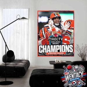 Syracuse Orange Directv Holiday Bowl NCAA Champions 2024 Home Decor Poster Canvas