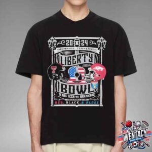 Texas Tech Red Raiders vs Arkansas Razorbacks NCAA Autozone Liberty Bowl On Dec 27 2024 In Memphis TN T-Shirt