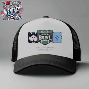 UConn Huskies vs North Carolina Tar Heels NCAA 2024 Wasabi Fenway Bowl On December 28th At Fenway Park Stadium Classic Cap