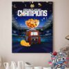 Baltimore Ravens NFL AFC North Champions 2024 For The Second Consecutive Season Home Decor Poster Canvas