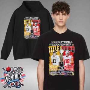 2025 College Football Playoff National Championship Notre Dame Fighting Irish Vs Ohio State Buckeyes January 20 2025 Atlanta GA At Mercedes-Benz Stadium Unisex T-Shirt Hoodie