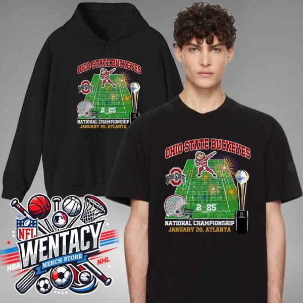 2025 College Football Playoff National Championship Ohio State Buckeyes January 20 2025 Atlanta GA At Mercedes-Benz Stadium Unisex T-Shirt Hoodie