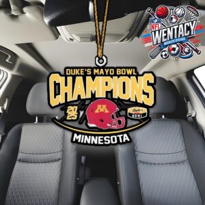 2025 Duke’s Mayo Bowl Champions Minnesota Golden Gophers Helmet On January 3rd 2025 In Charlotte NC Car Decoration Ornament