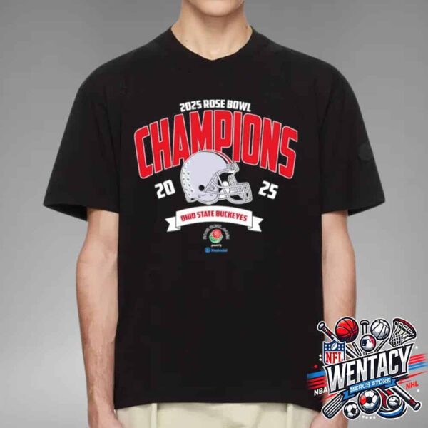 2025 Rose Bowl Game Champions Ohio State Buckeyes Unisex T-Shirt