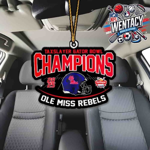 2025 Taxslayer Gator Bowl Ole Miss Rebels On January 2 2025 At Everbank Stadium In Jacksonville Florida Car Decoration Ornament