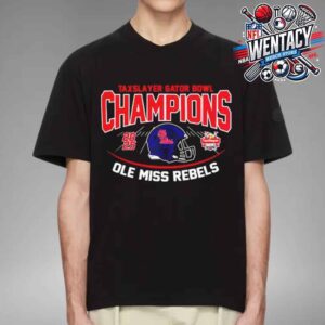 2025 Taxslayer Gator Bowl Ole Miss Rebels On January 2 2025 At Everbank Stadium In Jacksonville Florida Unisex T-Shirt