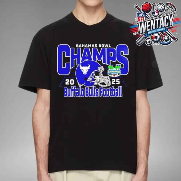 Bahamas Bowl 2025 Champions Buffalo Bulls Football Merch Unisex T-Shirt