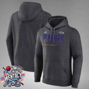 Baltimore Ravens 2024 NFL Playoffs Charm City Football Unisex Hoodie Shirt