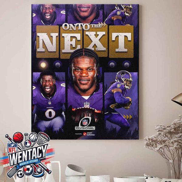 Baltimore Ravens NFL Playoffs 2025 Are Heading To The Divisional Round Home Decor Poster Canvas