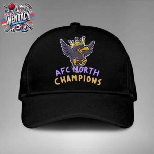 Baltimore Ravens The King Of AFC North Champions NFL Playoffs 2024-2025 Merch By CornDoggyLoL Hat-Cap