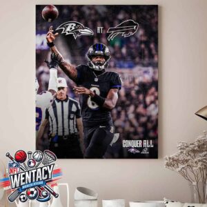 Baltimore Ravens Vs Buffalo Bills NFL AFC Divisional Playoffs On Jan 19 2025 Home Decor Poster Canvas