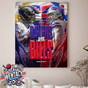 Baltimore Ravens Vs Buffalo Bills NFL AFC Divisional Playoffs On January 19 2025 Home Decor Poster Canvas