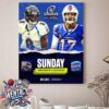 Baltimore Ravens Vs Buffalo Bills NFL AFC Divisional Playoffs On January 19 2025 Home Decor Poster Canvas