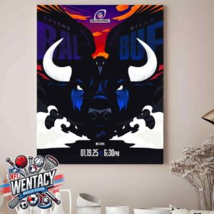 Buffalo Bills Vs Baltimore Ravens NFL AFC Divisional Playoffs On January 19 2025 Home Decor Poster Canvas