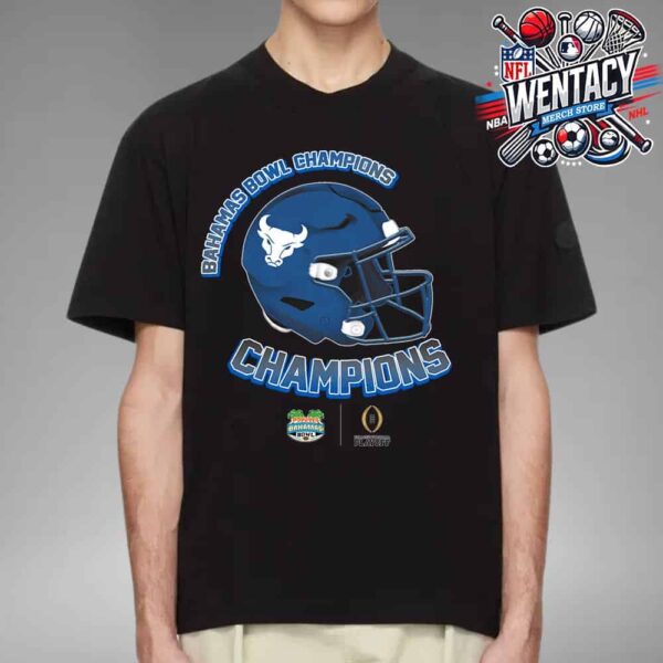 CFP Bahamas Bowl 2025 Champions Buffalo Bulls Football Helmet Merch Unisex T-Shirt