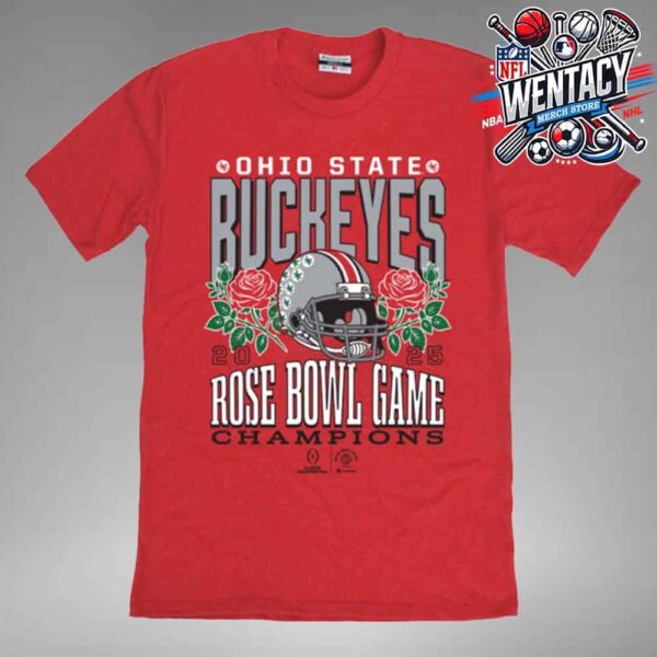 CFP Ohio State Buckeyes Rose Bowl Game 2025 Champions Unisex T-Shirt