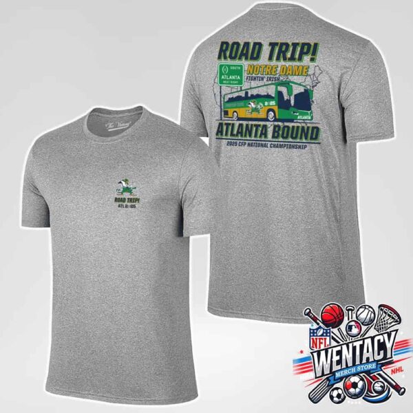 Capital One Orange Bowl Champions 2024-2025 Notre Dame Fighting Irish Road Trip South Atlanta Two Sides Unisex T-Shirt