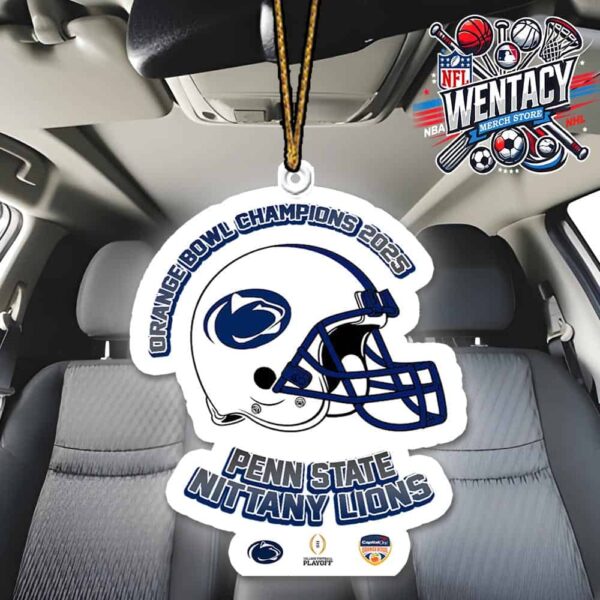 Capital One Orange Bowl Merch 2025 Champions Penn State Nittany Lions CFP Semifinal Tree And Car Decoration Ornament