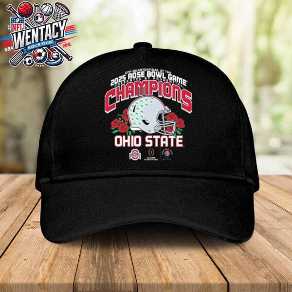 CFP Quaterfinal At The 2025 Rose Bowl Game Presented By Prudential Champions Ohio State Buckeyes Classic Hat-Cap