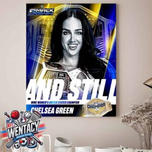 Chelsea Green And Still WWE Women’s United States Champions Smack Down Home Decor Poster Canvas