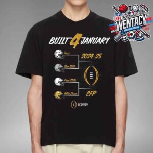 College Football Playoff 2024-2025 Built 4 January Unisex T-Shirt