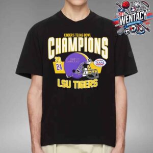 College Football Playoff LSU Tigers Kinder’s Texas Bowl 2024 Champions Unisex T-Shirt