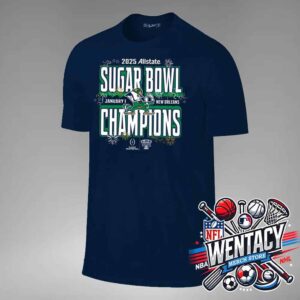 College Football Playoff Notre Dame Fighting Irish 2025 Allstate Sugar Bowl On January 1 New Orleans Champions Unisex T-Shirt