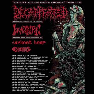 Decapitated With Incantation And Exmortus Nihility Across North America Tour Dates 2025