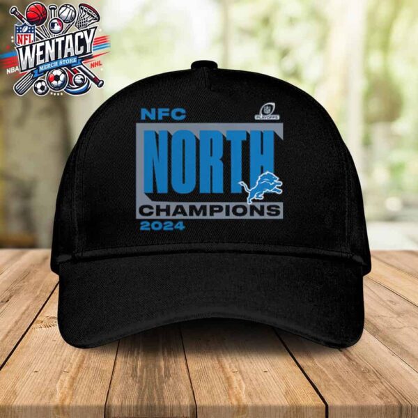 Detroit Lions 2024 NFL NFC North Division Champions Conquer Classic Hat-Cap Unisex T-Shirt