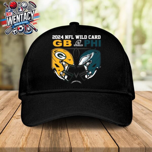 Green Bay Packers Vs Philadelphia Eagles NFL NFC Wild Card 2024 Match Up Head To Head Classic Hat-Cap