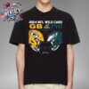 Los Angeles Chargers Vs Houston Texans 2024 NFL AFC Wild Card Matchup Head To Head On January 11 2025 Unisex Merch T-Shirt Unisex T-Shirt