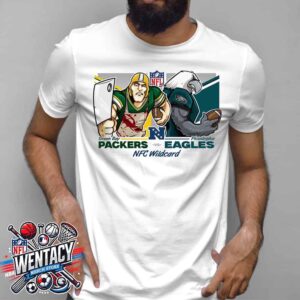 Green Bay Pavkers Vs Philadelphia Eagles Mascot NFL NFC Wild Card Playoffs Matchup On January 12 2025 Unisex T-Shirt