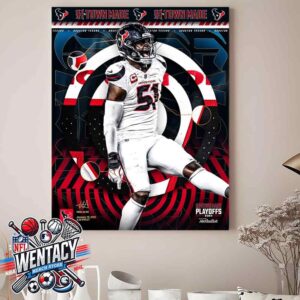 Houston Texans At Kansas City Chiefs On January 18 2025 H-Town Made Playoffs 2024 Home Decor Poster Canvas