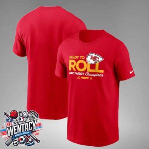 Kansas City Chiefs 2024 X Nike Logo NFL AFC West Division Champions Locker Room Trophy Collection Unisex T-Shirt