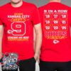 Kansas City Chiefs NFL X Nike Logo Nine-Straight AFC West Division Champions Our Time Is Now From 2016 To 2024 Unisex T-Shirt