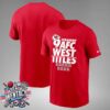 Kansas City Chiefs NFL Nine-Straight AFC West Division Champions Two Sides Unisex T-Shirt