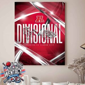 Kansas City Chiefs Vs Houston Texans NFL Playoffs 2024-25 The Divisional Round Matchups For The AFC Home Decor Poster Canvas