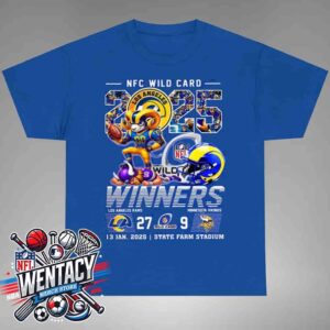 Los Angeles Rams NFC Wild Card Winners On Jan 13 2025 At State Farm Stadium Unisex T-Shirt