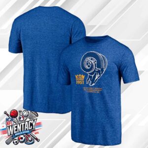 Los Angeles Rams NFL Champions December 24 1951Vintage Tri-Blend Unisex T-Shirt