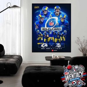 Los Angeles Rams NFL Wild Card 2025 On Monday January 13 At Sofi Stadium Home Decor Poster Canvas