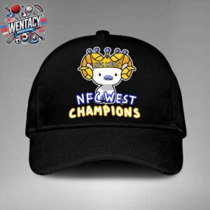 Los Angeles Rams The Champions Of NFC West Champions NFL Playoffs 2024-2025 Merch By CornDoggyLoL Hat-Cap