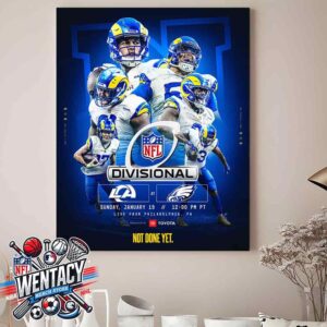 Los Angeles Rams Vs Philadelphia Eagles NFL NFC Divisional Playoffs On Sunday January 19 2025 Live From Philadelphia PA Home Decor Poster Canvas