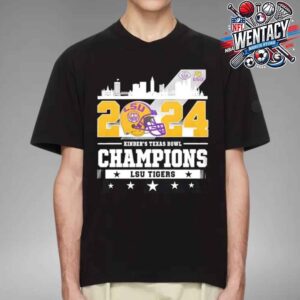 LSU Tigers College Football Playoff Kinder’s Texas Bowl 2024 Champions Unisex T-Shirt