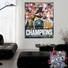 Michigan Wolverines Reliaquest Bowl 2024 Champions Home Decor Poster Canvas