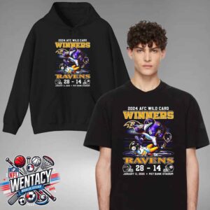 NFL AFC Wild Card Winners Baltimore Ravens Vs Pittsburgh Steelers 28-14 January 11 2025 At M&T Bank Stadium Unisex T-Shirt