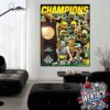 North Dakota State Bison Football is the 2024 NCAA FCS Football Championship champion Home Decor Poster Canvas